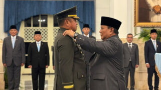 Pelantikan Pejabat Baru TNI oleh Prabowo Subianto