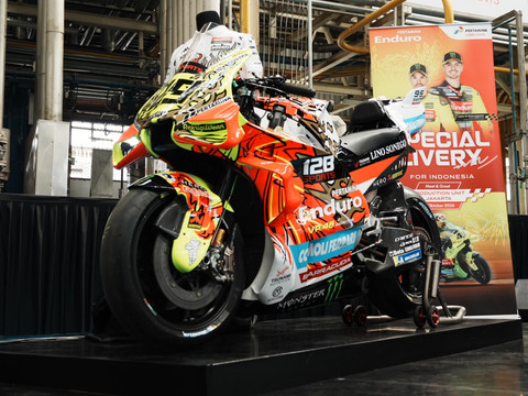 Pertamina Enduro VR46 Racing Team Luncurkan Livery Spesial Garuda di Mandalika
