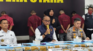 Polda Sumut Gagalkan Peredaran 150 Kg Sabu dari Aceh dengan Modus Aplikasi Nomor Sekali Pakai