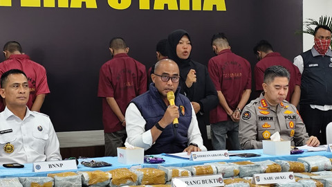 Polda Sumut Gagalkan Peredaran 150 Kg Sabu dari Aceh dengan Modus Aplikasi Nomor Sekali Pakai