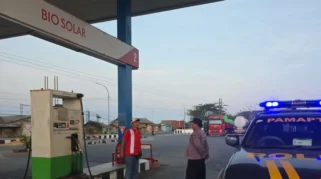 Polresta Tuban Cek Stok BBM di SPBU, Ketersediaan Dipastikan Aman