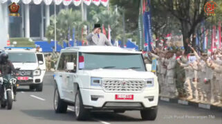Prabowo Hadiri Peringatan HUT ke-81 TNI di Mabes Cilangkap