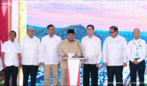Prabowo Subianto Sampaikan Canda di Acara Groundbreaking Hilirisasi Nikel