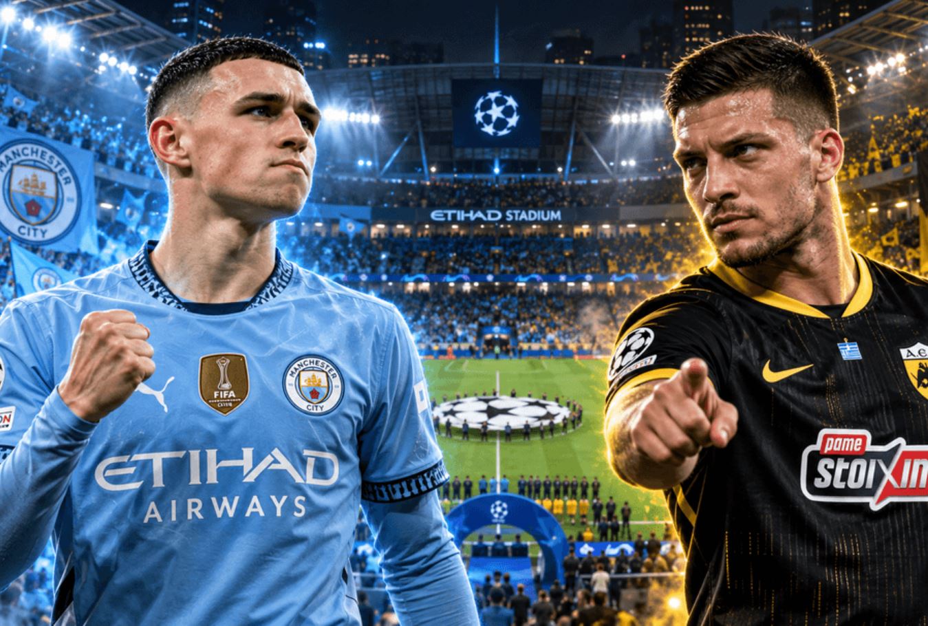 Prediksi Skor dan Link Live Streaming Manchester City vs AEK Tim Yunani