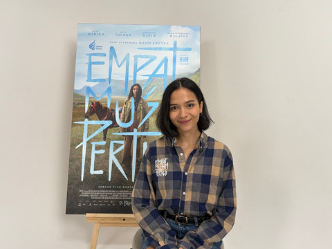 Putri Marino Hadapi Tantangan Menyanyi dan Berkuda di Film Empat Musim Pertiwi