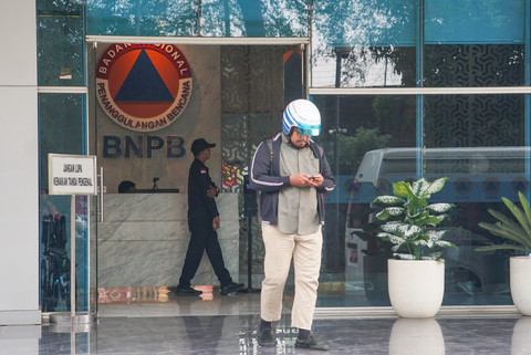 Suasana Gedung BNPB Usai OTT Sestama Dkk