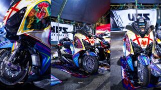 Yamaha XMax Modifikasi Sulawesi dengan Kendali Remote PlayStation