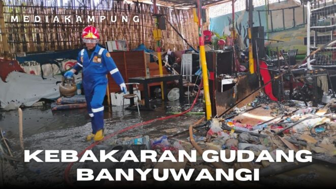 Kebakaran Gudang Banyuwangi: Api Ludeskan Perabotan, Mobil Selamat