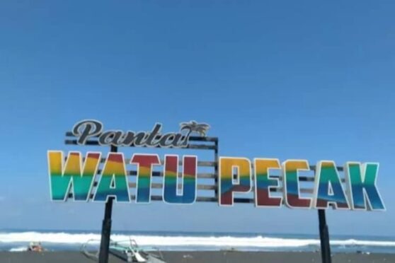 Pantai Watu Pecak Lumajang Pesona Pasir Hitam Eksotis dan Ombak Besar di Selatan Jawa
